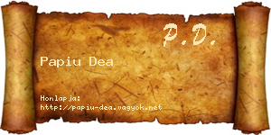 Papiu Dea névjegykártya